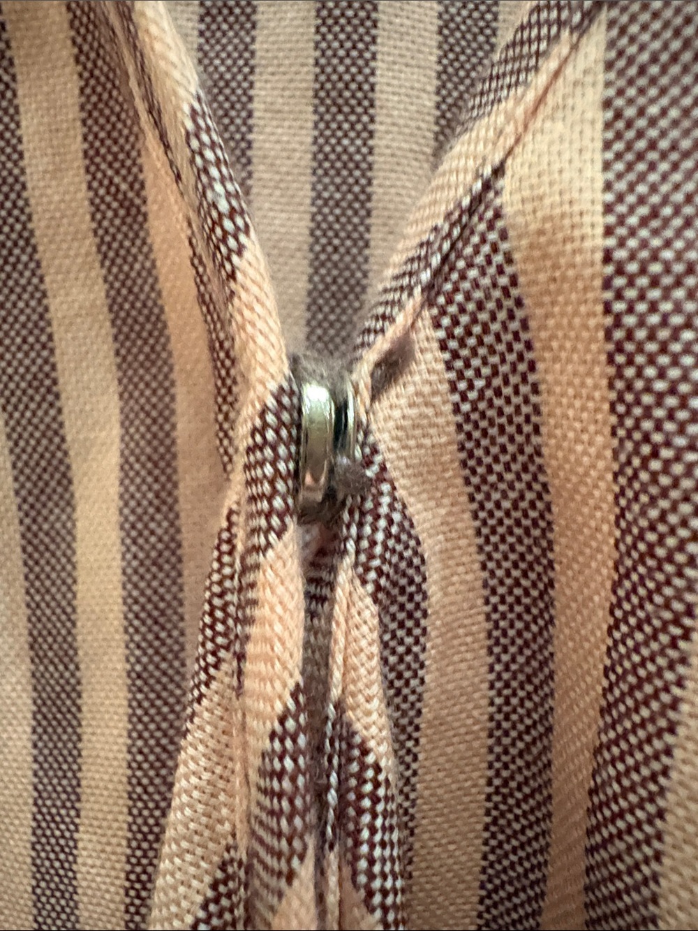Madewell Striped Pink Wrap Peplum Top - Women - Picture 4 of 10